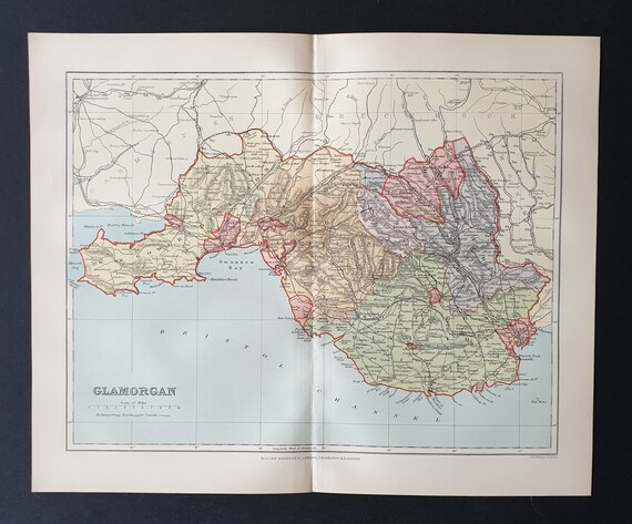 Glamorgan - Original 1895 County map