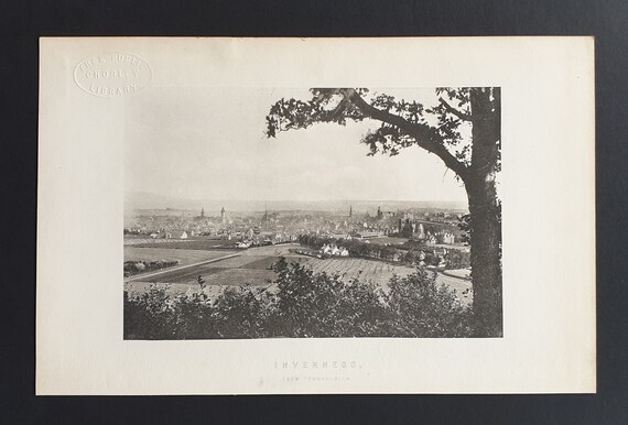 Inverness from Tomnahurich - Original 1897 Scottish print