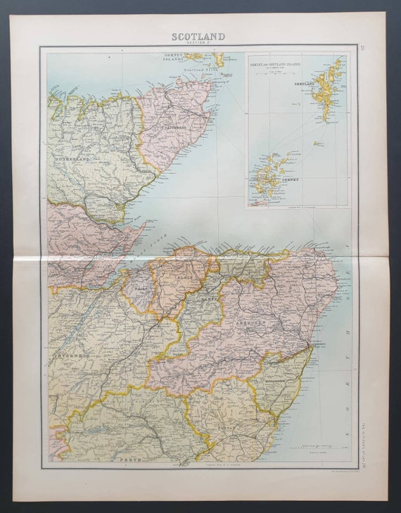 Original 1899 map - Scotland Section 2