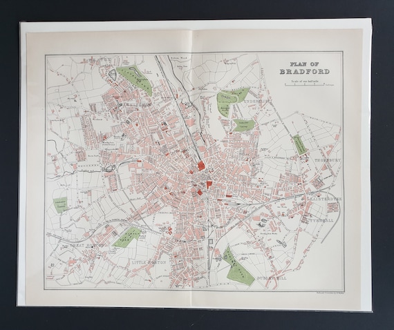 Bradford - Original 1895 map