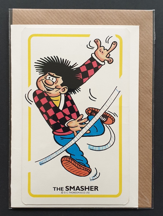 The Smasher - Original vintage Dandy Comic cards