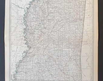 Mississippi - Original 1902 map