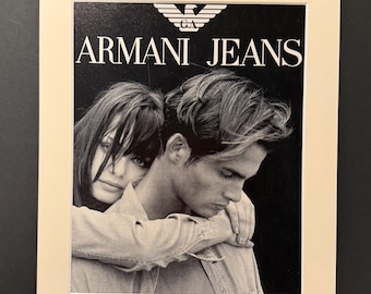 Armani Jeans - Original Vintage 1995 Q Magazine Advert