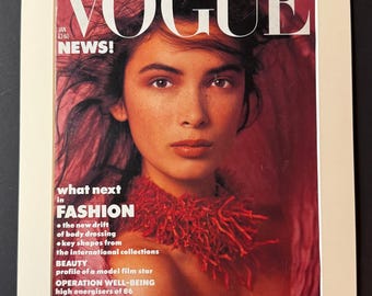 British Vogue - Original January 1986 Vintage Cover