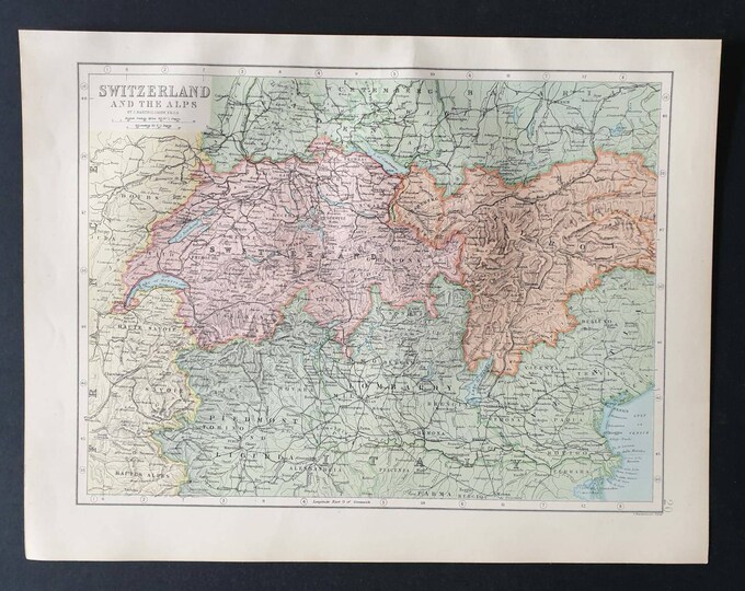 Original 1903 map - Switzerland