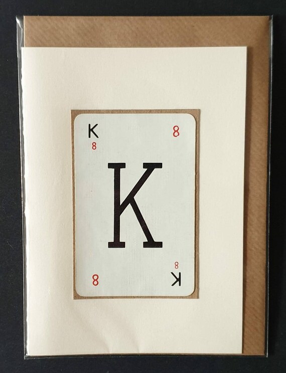 Original vintage Lexicon letter card - K