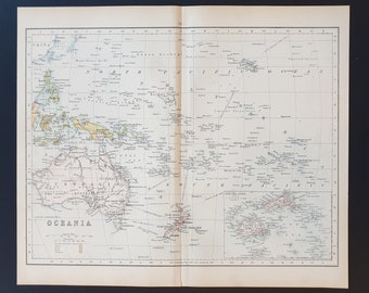 Oceania - Original 1898 map