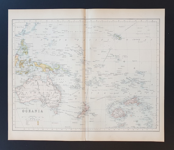 Oceania - Original 1898 map