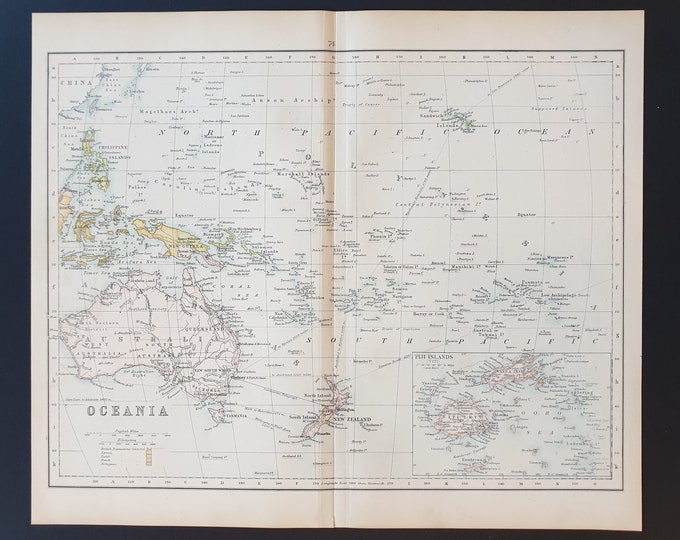 Oceania - Original 1898 map