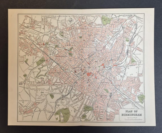 Birmingham - Original 1895 County Map