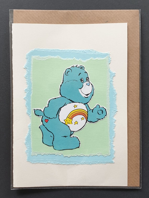 Wish Bear - Original vintage Care Bear card