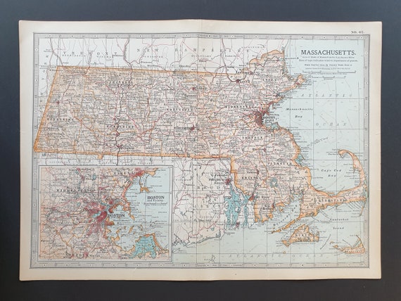 Massachusetts - Original 1902 map