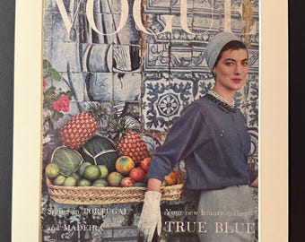 British Vogue - Original February 1957 Vintage Cover