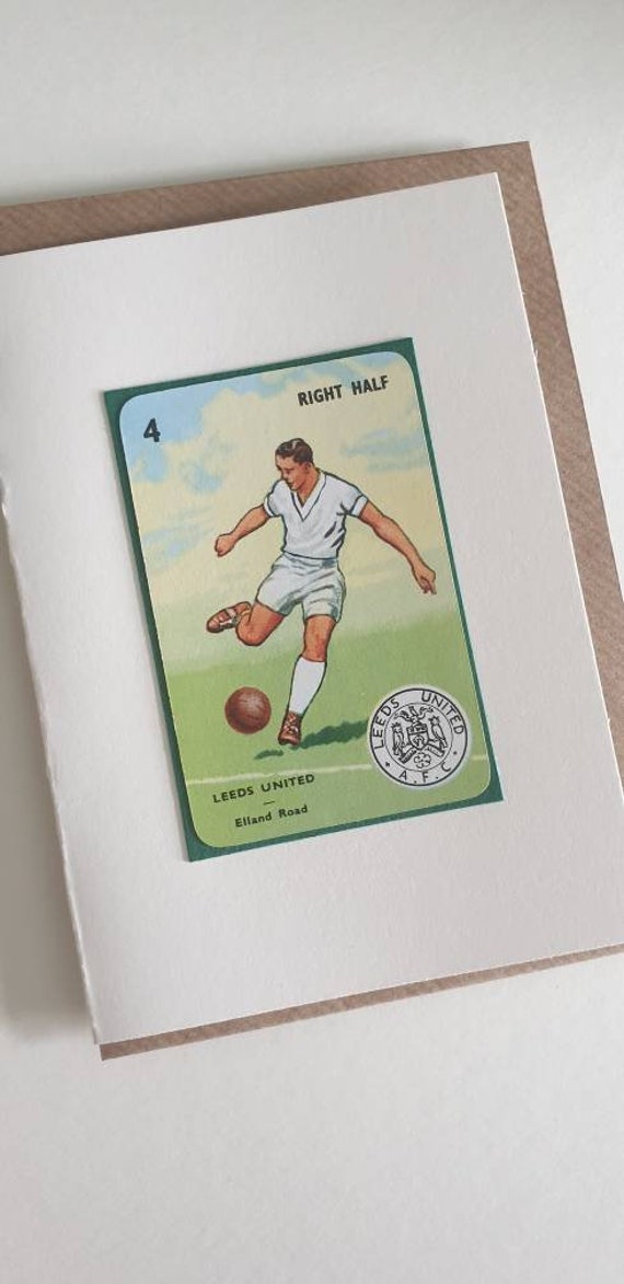 Original 1950s 'Goal' card Leeds