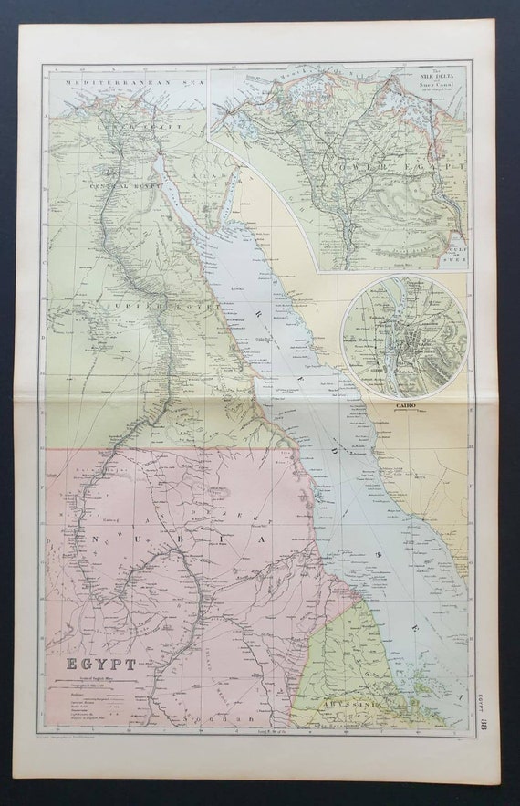 Original 1908 map - Egypt