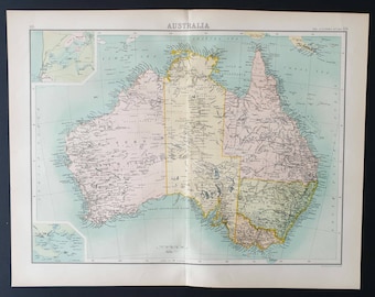 Australia - Original 1899 map