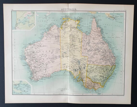 Original 1899 map - Australia