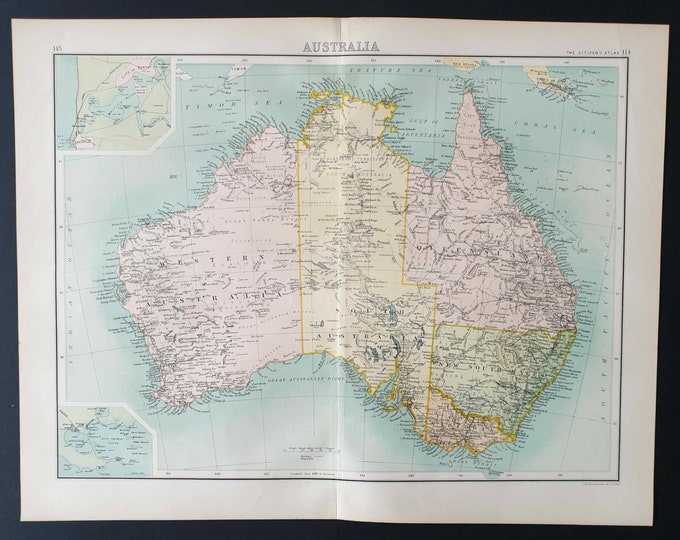 Original 1899 map - Australia