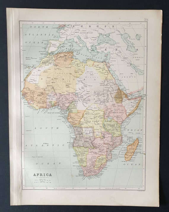 Original 1903 map - Africa