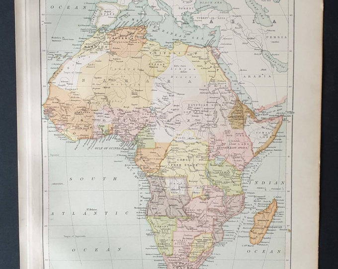 Original 1903 map - Africa