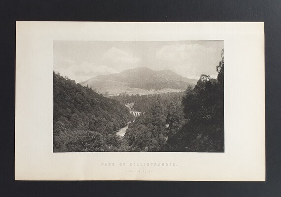 Pass of Killiecrankie - Original 1897 Scottish print