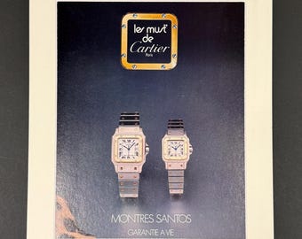 Cartier - Original Vintage 1985 British Vogue Advert