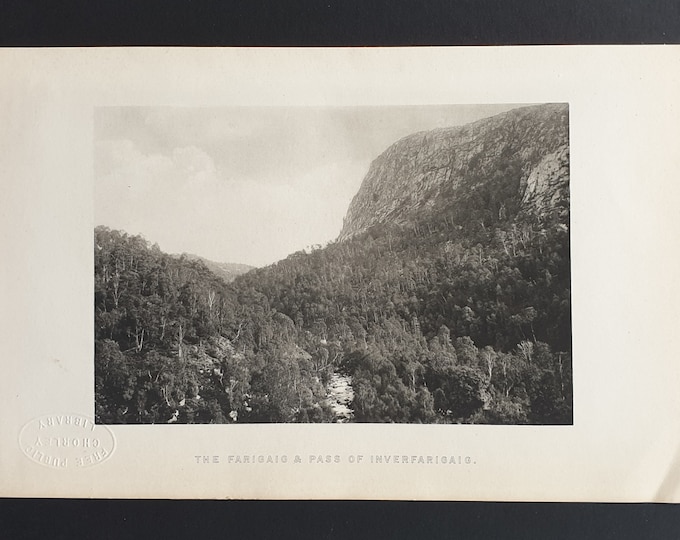 The Farigaig and Pass of Inverfarigaig - Original 1897 Scottish print