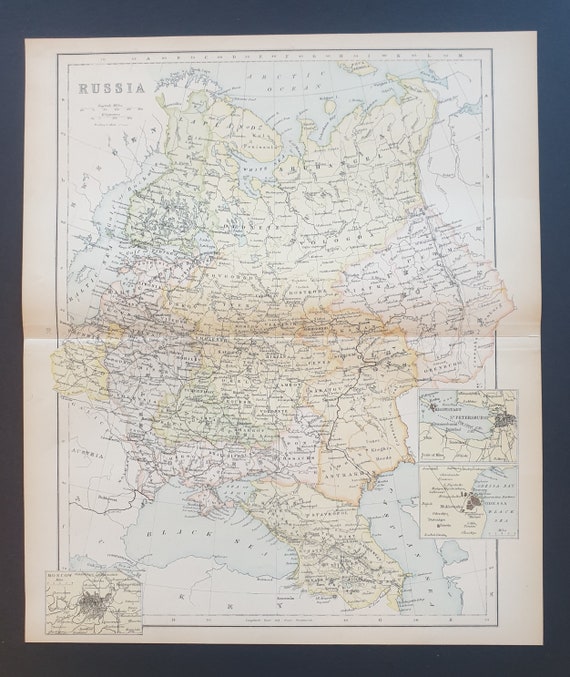 Russia - Original 1898 map