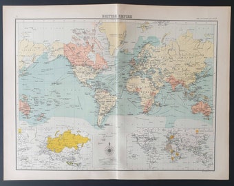British Empire - Original 1899 map