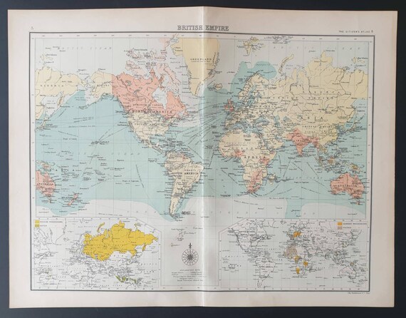 Original 1899 map - British Empire