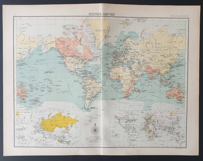 Original 1899 map - British Empire