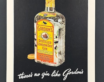 Gordon's - Original August 1949 Vintage Advert