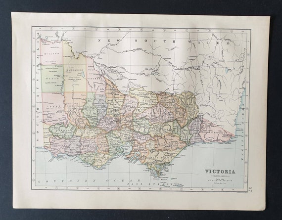 Original 1903 map - Victoria (Australia)