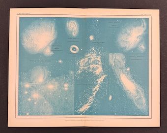 Nebulae - Original 1903 Antique Print