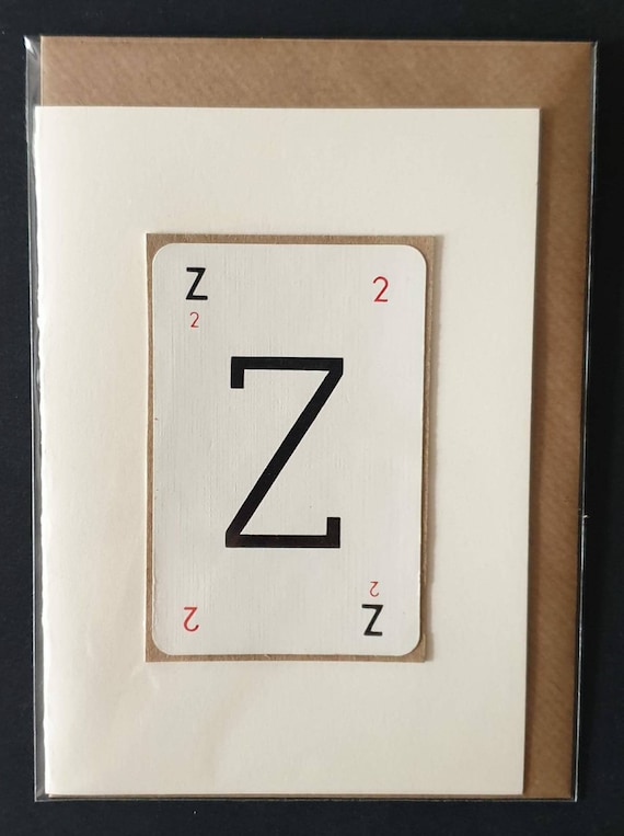 Original vintage Lexicon letter card - Z