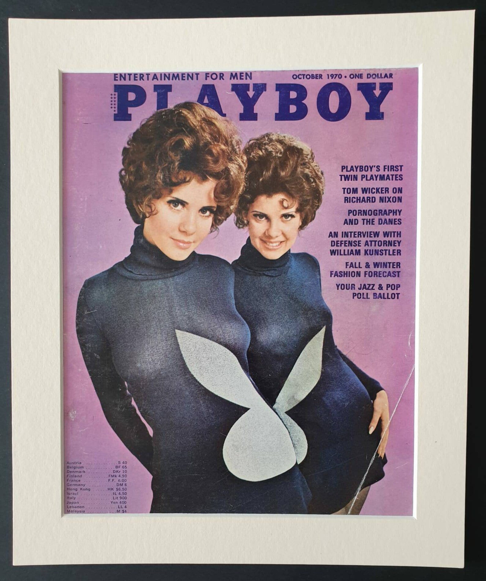 Original Playboy cover October 1970 image 0.