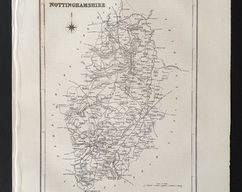 Nottinghamshire - Original 1831 map