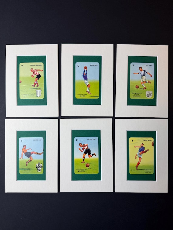Original 1950s 'Goal' Card - Football Teams P - W