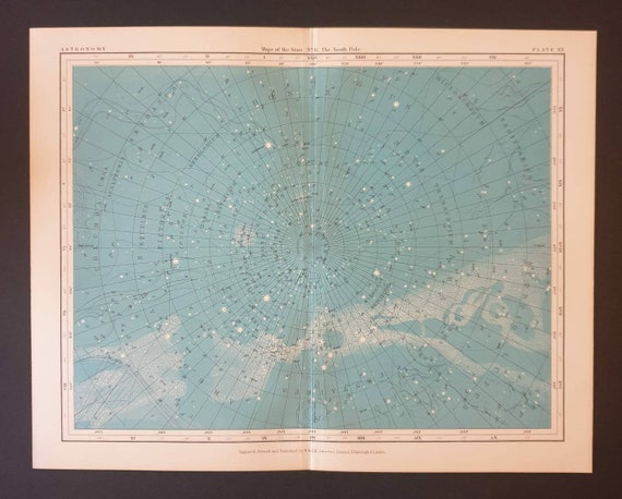 Original c1906 Astronomy print - Plate 20