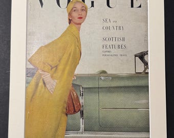 British Vogue - Original July 1950 Vintage Cover