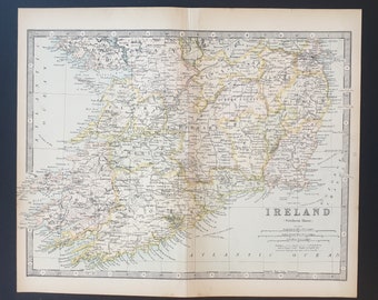 Ireland (Southern Section) - Original 1898 map