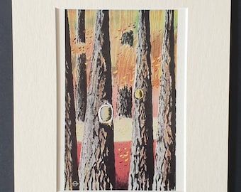 Autumn Woods 1950 - Original 1963 reprint London Transport posters