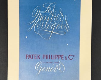 Patek Phillipe - Original December 1951 Vintage Advert