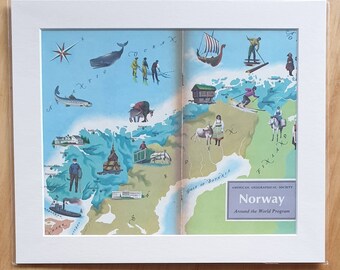 American Geographical Society cover Norway map