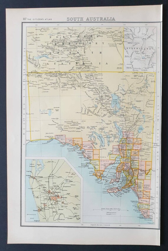 Original 1899 map - Queensland and British New Guinea