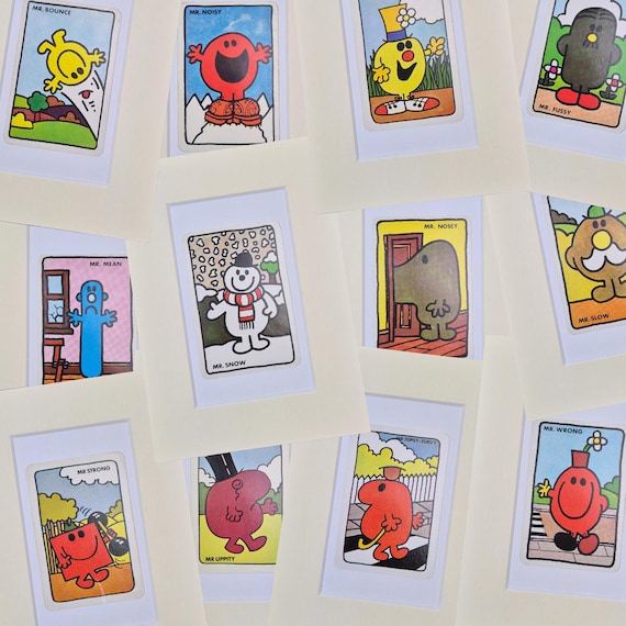 Mr Men - Original Vintage Cards in Mounts