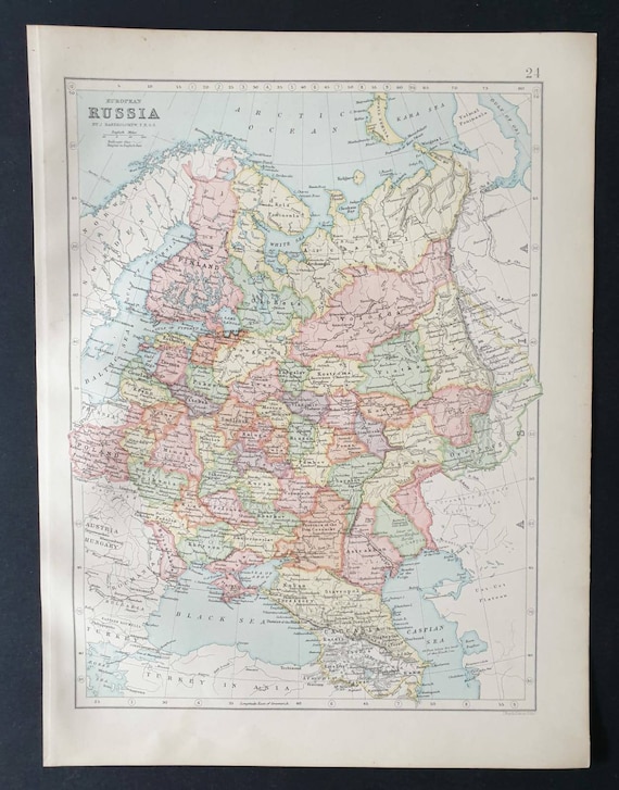 Original 1903 map - European Russia