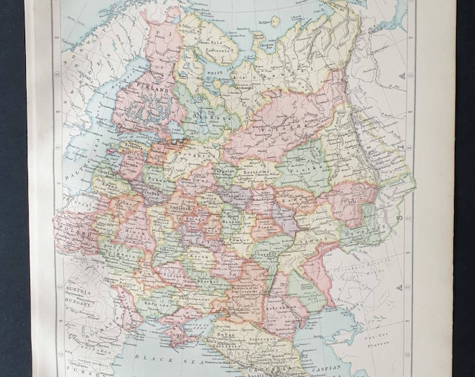 Original 1903 map - European Russia