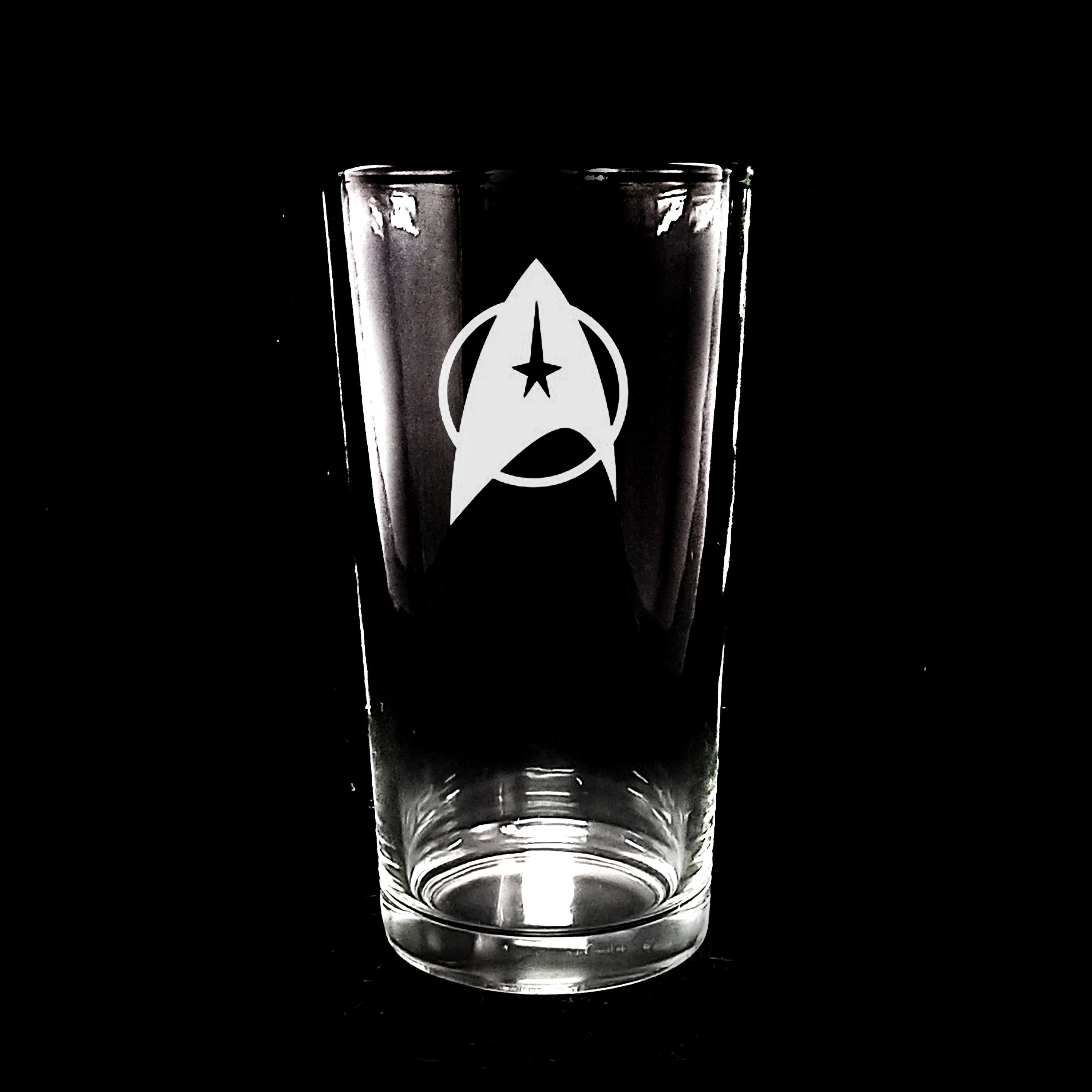 star trek aluminum glass