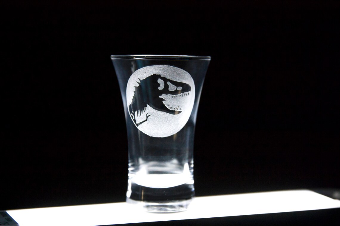 6 x Jurassic Park Shot Glasses Etsy